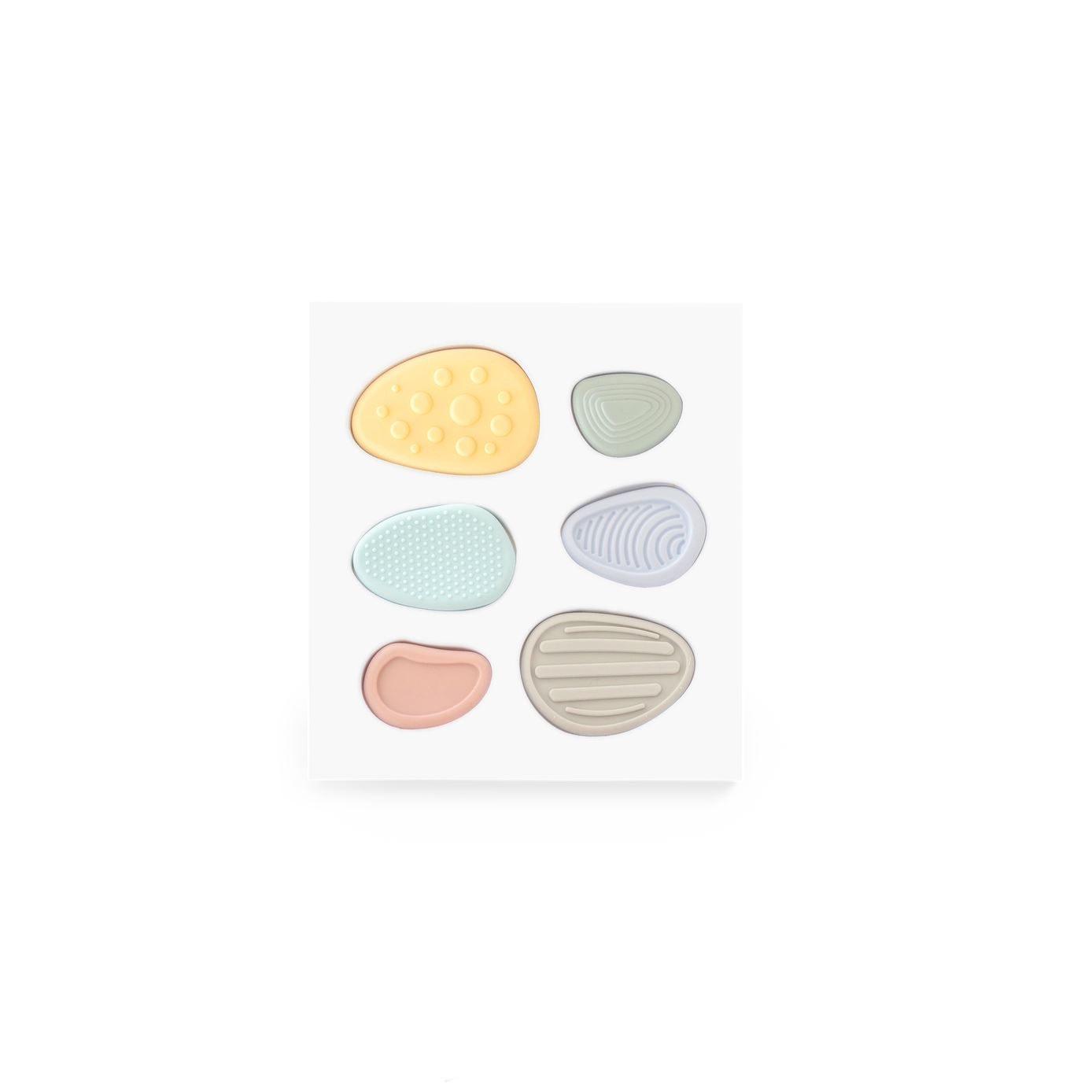 Worry Stones – Calming Sensory Fidget For Kids (Set of 6)