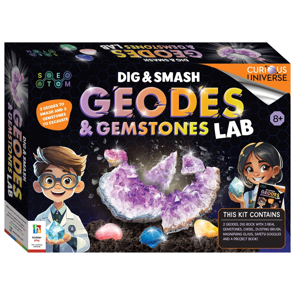 Curious Universe Dig & Smash Geodes Kit