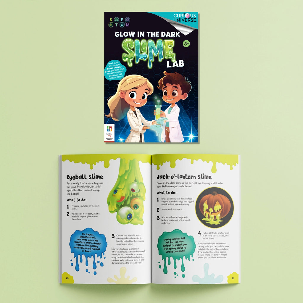 Curious Universe Glow in the Dark Slime Lab