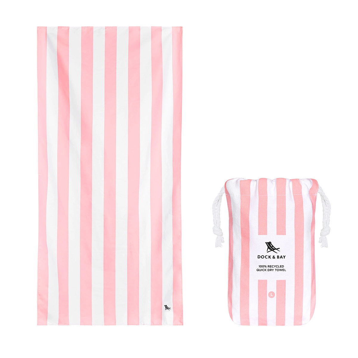 Quick Dry Towel Malibu Pink - L