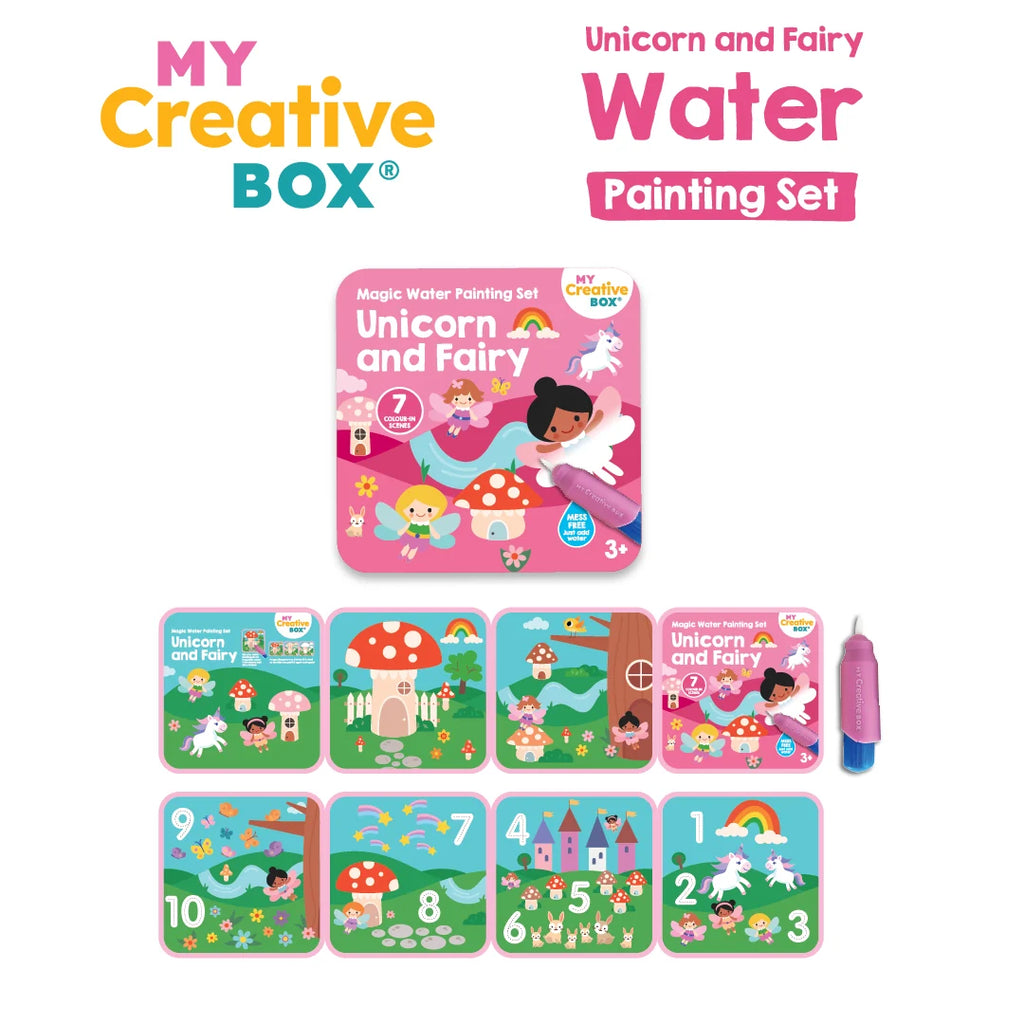 Unicorn and Fairy Water Painting Set