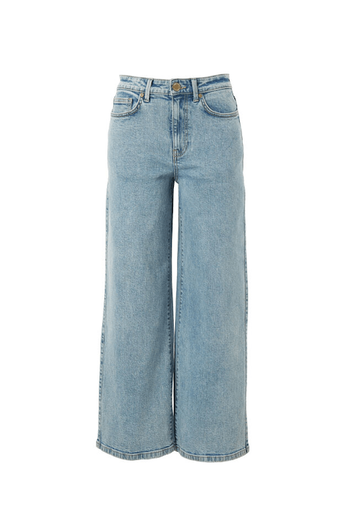 Evie Wide Leg Jean Mid Vintage Blue