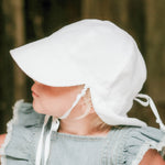 Load image into Gallery viewer, &#39;Lounger&#39; Baby Reversible Flap Sun Hat - Willow / Blanc
