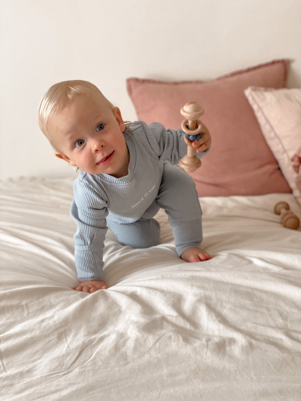 Essentials romper - Dusty Blue